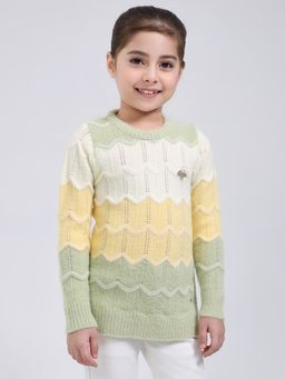 Monte Carlo - Green Blended Full Sleeves Sweater
