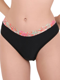 Curwish - Enchantress-Multi-Color Net Thong Panty