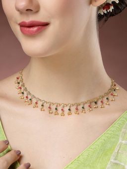 NVR - Women Multicolor Gold-Plated Necklace