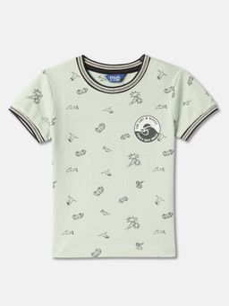 R&B - Boys Green Conversational Novelty Relaxed T-shirt