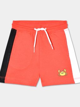 R&B - Boys Red Graphic Relaxed Shorts