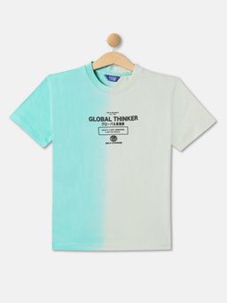 R&B - Boys Aqua Colorblock Relaxed T-shirt