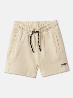 R&B - Boys Beige Solid Regular Shorts