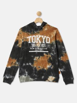 R&B - Boys Multi-Color Tie-Dye Regular Hoodie