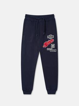 R&B - Boys Blue Printed Relaxed Joggers