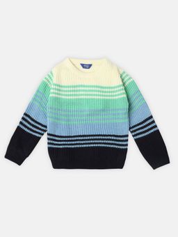 R&B - Boys Multi-Color Colorblock Regular Sweater