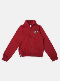 R&B - Boys Red Graphic Regular Hoodie