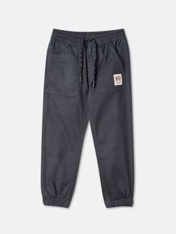 R&B - Boys Navy Blue Solid Regular Joggers