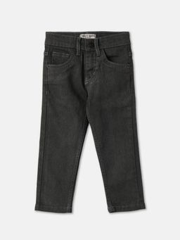 R&B - Boys Grey Solid Slim Jeans