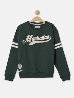 R&B - Boys Green Applique Regular Sweatshirts