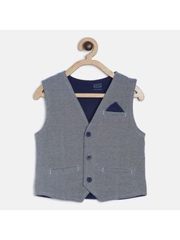 MINI KLUB - Kids Boys Blue Waistcoat