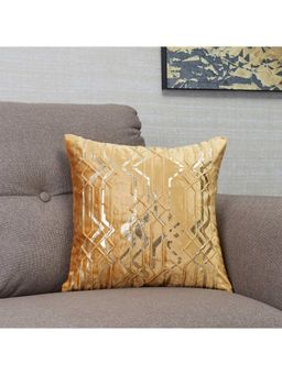 HomeTown - Manhattan Velvet Cushion Cover 40 x 40 Cm in Beige Colour