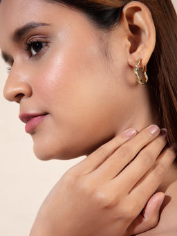 Twenty Dresses by Nykaa Fashion - Blooming Twisted Earrings