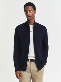 GANT - Mens Evening Blue Cotton Merino Jacket
