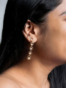 Shaya by CaratLane - 925 Silver Shaya by CaratLane Multitasker Earrings in Gold Plated