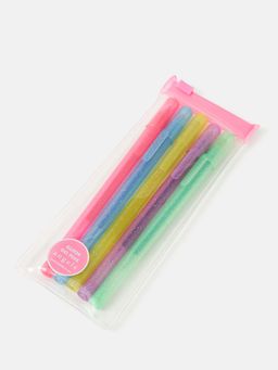 Accessorize London - Kids Girls Glitter Gel Pens Set Of 5 (Pack of 5)