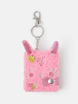 Accessorize London - Kids Girls Bunny Notebook Keyring