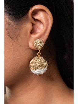 MINJI AND CO. - White Gold Plated Threader Chain Earrings Elegant Anti Tarnish