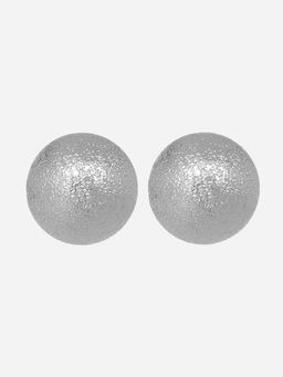 MINJI AND CO. - Silver Plated Shell Pearl Stud Earrings Minimal Anti Tarnish