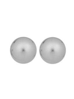 MINJI AND CO. - Silver Gold Plated Shell Pearl Stud Earrings Premium