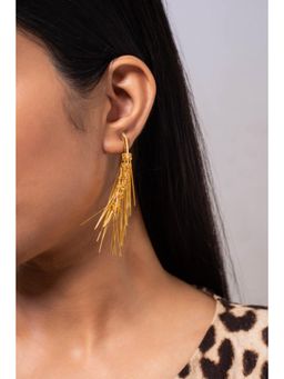MINJI AND CO. - Gold Plated Hanging Earrings Minimal Anti Tarnish