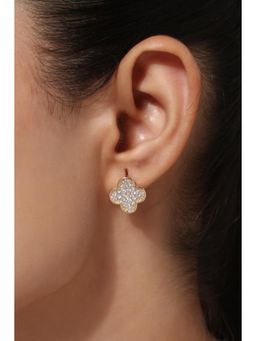 MINJI AND CO. - Gold Plated White Cz Petite Stud Earrings Minimal Chic Finish