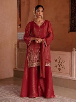 Autumnlane - Sangini Barn Kurta with Palazzo and Dupatta