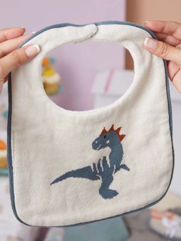 THE BABY TRUNK - Infant Soft Knitted dianasour Print Bib (0-12 M)