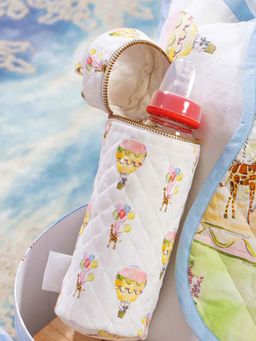 THE BABY TRUNK - Infant Carnival Print Egyptian Cotton Bottle Cover (Large- 260ml) (0-12 M)