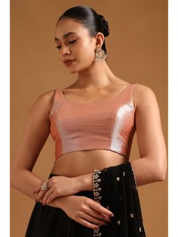 Soch - Women's Peach Tissue Stitched Blouse