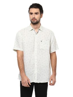 Allen Solly - Men's Printed Half Sleeves Casual Shirt