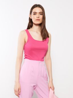 LC WAIKIKI - U Neck Plain Cotton Womens Singlet
