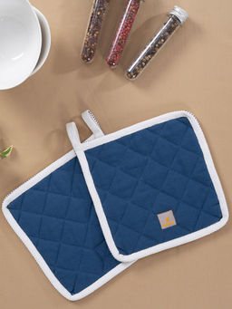 Maspar - Aspire Navy Woven Pot Holder (Set of 2)