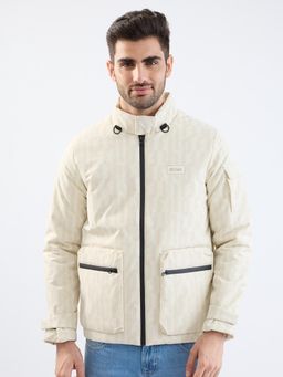 Spykar - Off White Straight Fit Casual Jackets For Men