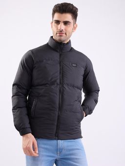 Spykar - Jet Black Straight Fit Casual Jackets For Men