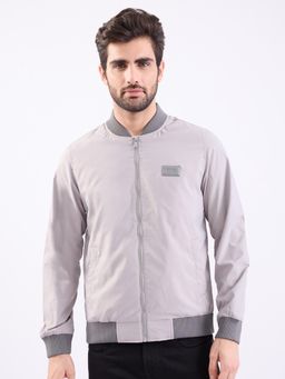 Spykar - Silver Grey Straight Fit Casual Jackets For Men