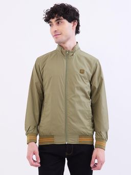 Spykar - Avocado Olive Straight Fit Casual Jackets For Men
