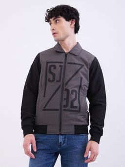 Spykar - Slate Grey Straight Fit Casual Jackets For Men