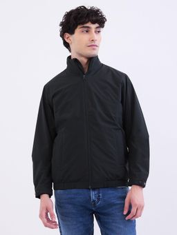 Spykar - Military Black Straight Fit Casual Jackets For Men