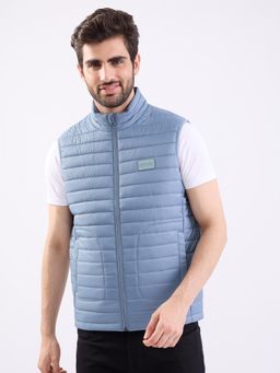 Spykar - Steel Blue Straight Fit Casual Jackets For Men