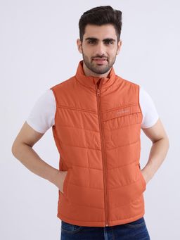 Spykar - Burnt Orange Straight Fit Casual Jackets For Men