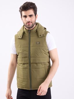 Spykar - Olive Green Straight Fit Casual Jackets For Men