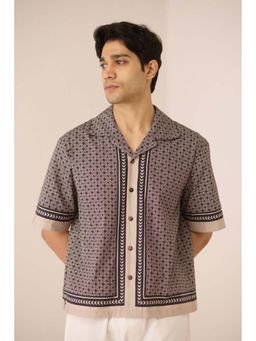 Calling June - Men's Cream Archer Short Sleeves Shirt