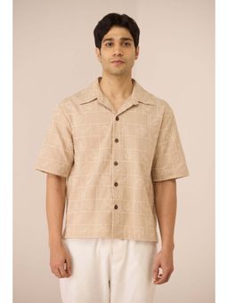 Calling June - Men's Beige Aiden Short Sleeves Shirt