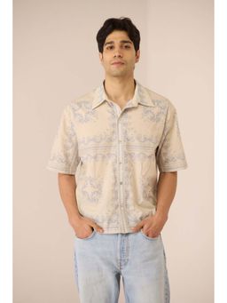 Calling June - Men's Blue Ezra Short Sleeves Shirt
