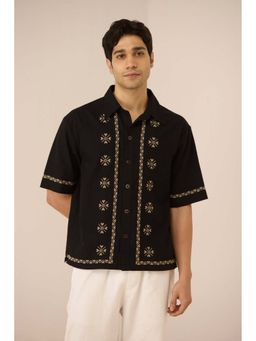 Calling June - Men's Black Arlo Short Sleeves Shirt