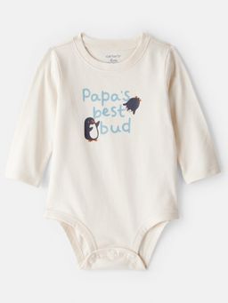 Carter's - Baby Boy Best Bud Bodysuit - Off White