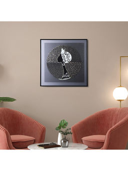 HomeTown - Brush Art Synthetic Painting In Black