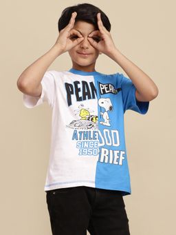 Kidsville - Official Peanuts Multi-Color Printed Regular Fit T-shirt