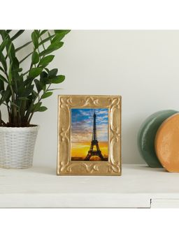 De Maison Decor - Leaf Pattern Photo Frame Gold 5x7 Inch